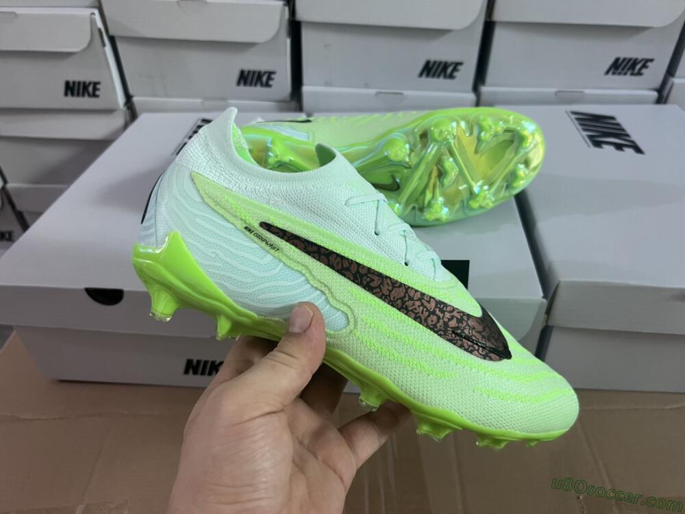 Nike Phantom GX Elite FG Firm Ground Soccer Cleats - Green/Black/Gold