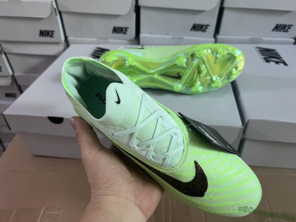 Nike Phantom GX Elite FG Firm Ground Soccer Cleats - Green/Black/Gold