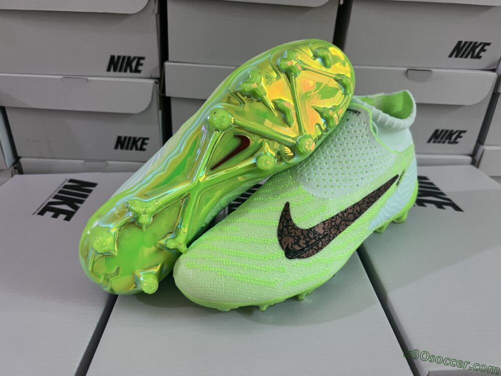 Nike Phantom GX DF Elite FG Firm Ground Soccer Cleats - Green/Black/Brown
