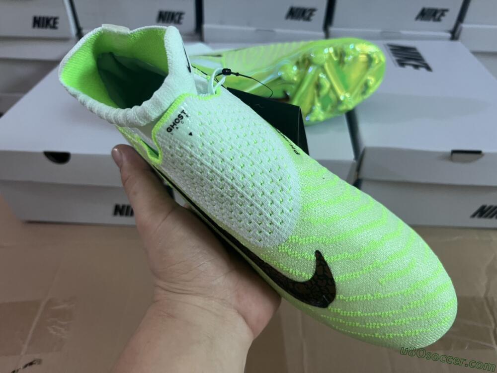 Nike Phantom GX DF Elite FG Firm Ground Soccer Cleats - Green/Black/Brown