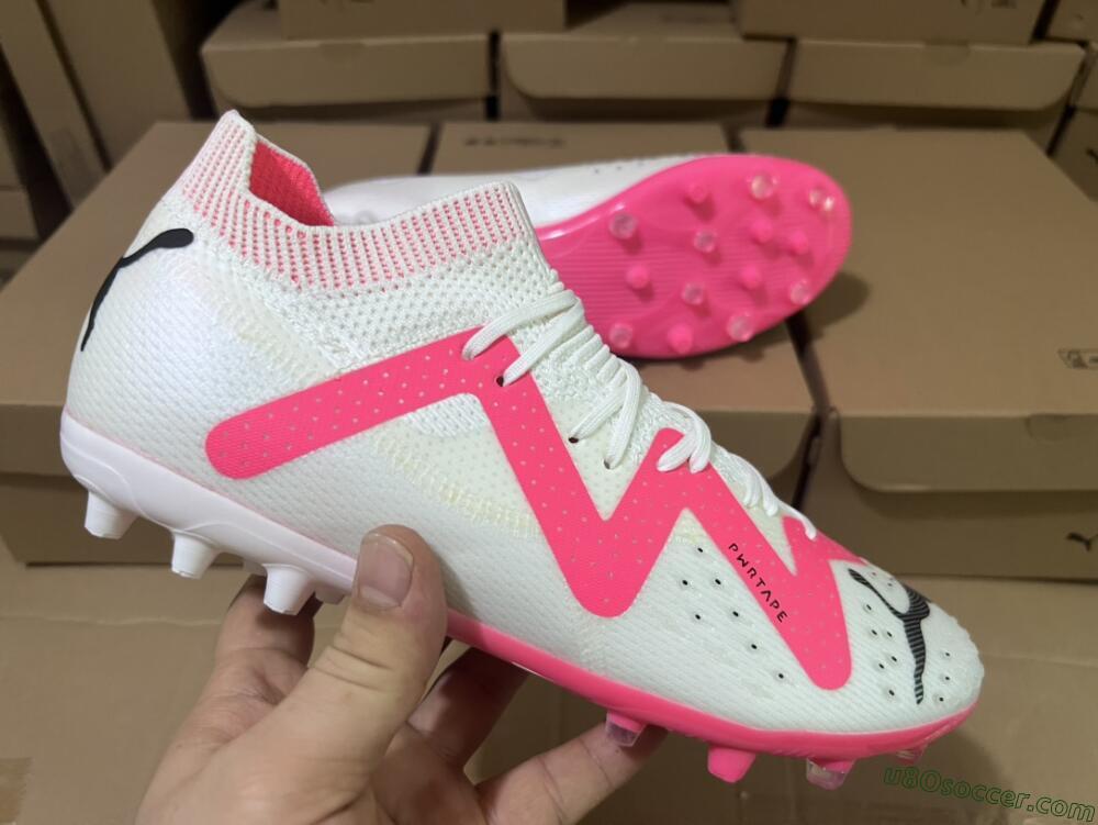 Puma Future Ultimate MG Multi Ground Soccer Cleats - White/Black/Red