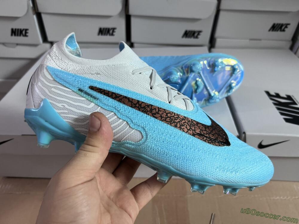 Nike Phantom GX Elite FG Firm Ground Soccer Cleats - Blue/Black/White