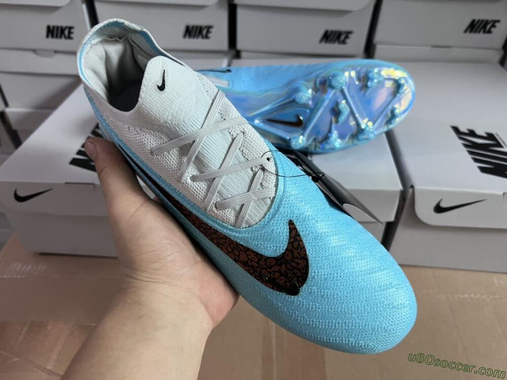 Nike Phantom GX Elite FG Firm Ground Soccer Cleats - Blue/Black/White