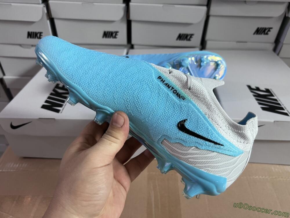 Nike Phantom GX Elite FG Firm Ground Soccer Cleats - Blue/Black/White