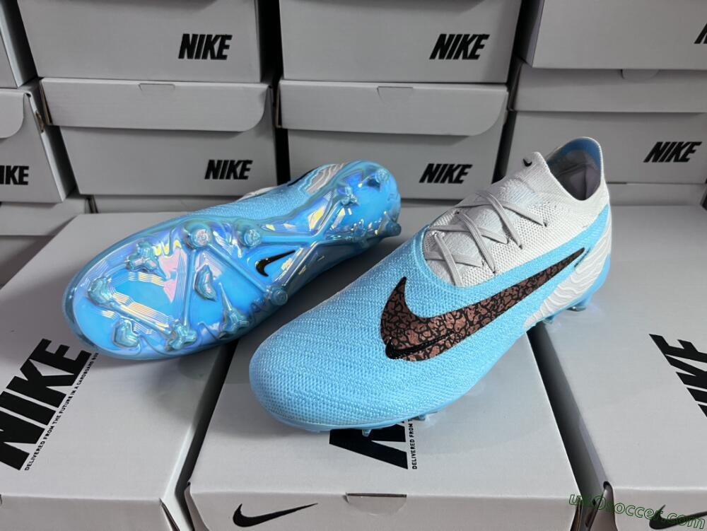 Nike Phantom GX Elite FG Firm Ground Soccer Cleats - Blue/Black/White