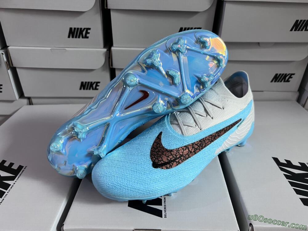 Nike Phantom GX Elite FG Firm Ground Soccer Cleats - Blue/Black/White