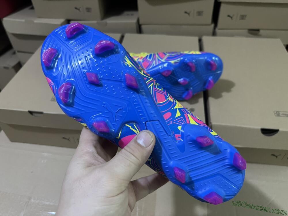 Puma Future Ultimate FG Firm Ground Soccer Cleats - Green/Blue/Pink
