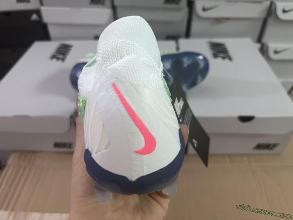 Nike Phantom GX Elite FG Firm Ground Soccer Cleats - Green/White/Blue