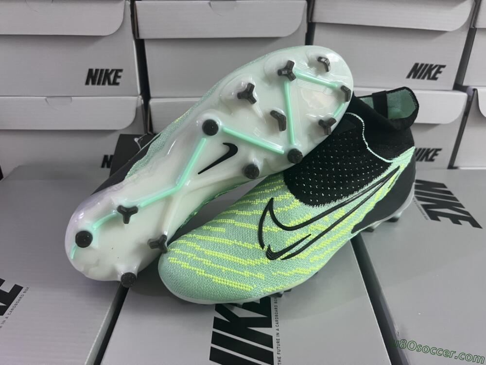 Nike Phantom GX Elite DF FG Firm Ground Soccer Cleats - Green/Black/White