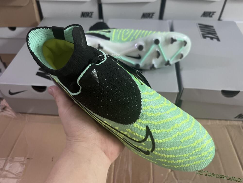 Nike Phantom GX Elite DF FG Firm Ground Soccer Cleats - Green/Black/White