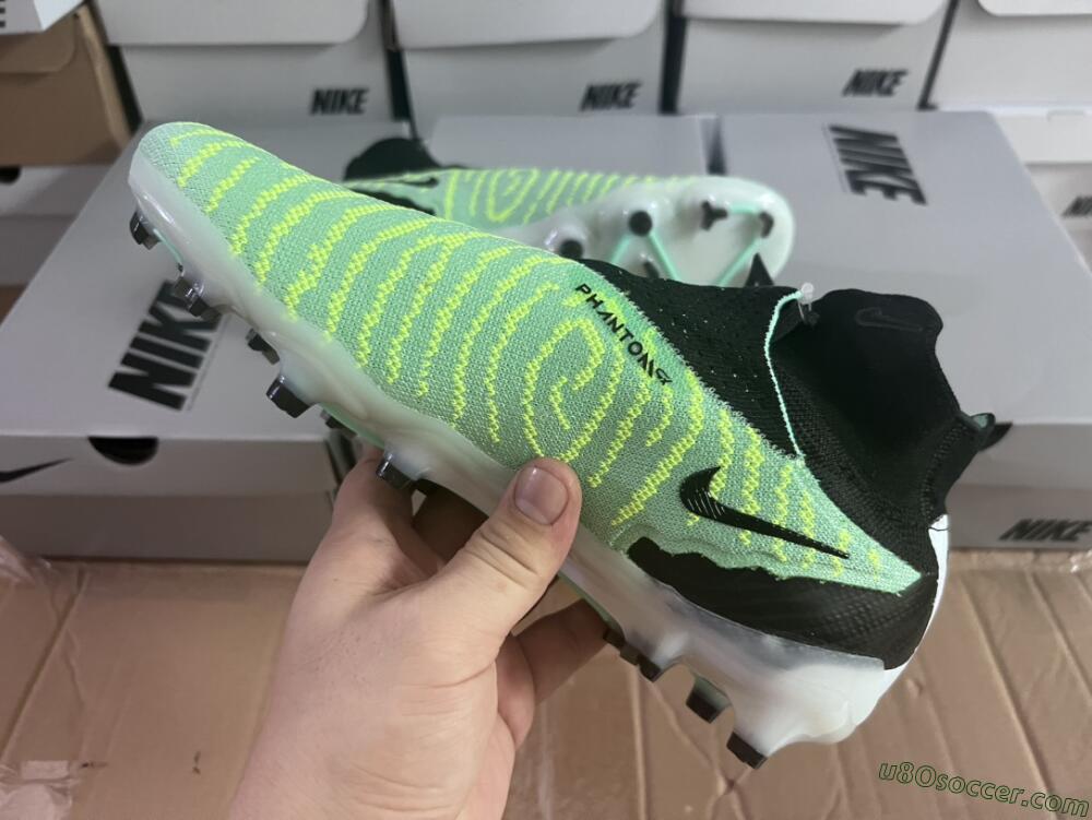 Nike Phantom GX Elite DF FG Firm Ground Soccer Cleats - Green/Black/White