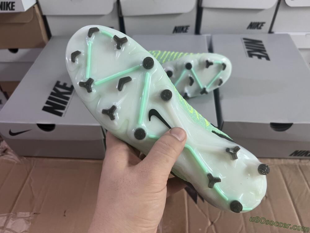 Nike Phantom GX Elite DF FG Firm Ground Soccer Cleats - Green/Black/White
