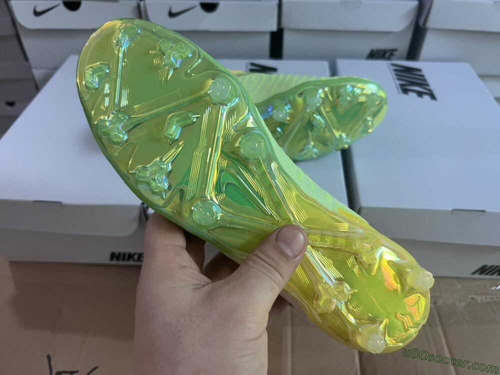 Nike Phantom GX Elite DF FG Firm Ground Soccer Cleats - Yellow/Green/Black/Red