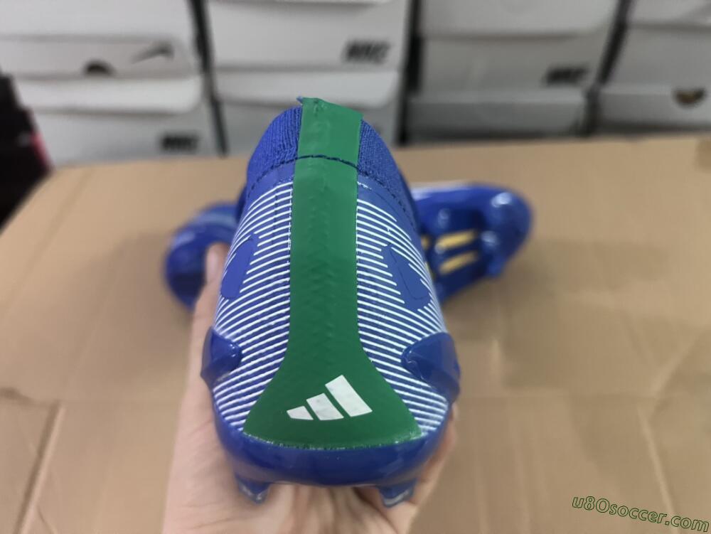 Adidas X Crazyfast.1 FG Firm Ground Soccer Cleats - Blue/White/Yellow