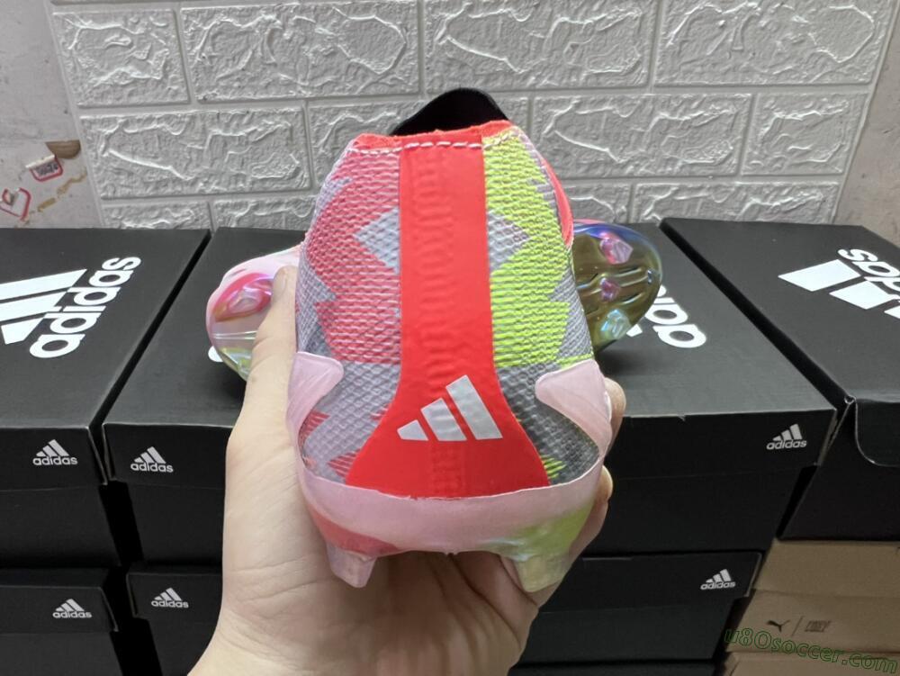 Adidas X Crazyfast Limited Edition FG Firm Ground Soccer Cleats - White/Yellow/Orange/Black