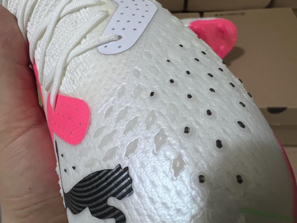 Puma Future Ultimate FG Firm Ground Soccer Cleats - White/Pink/Black