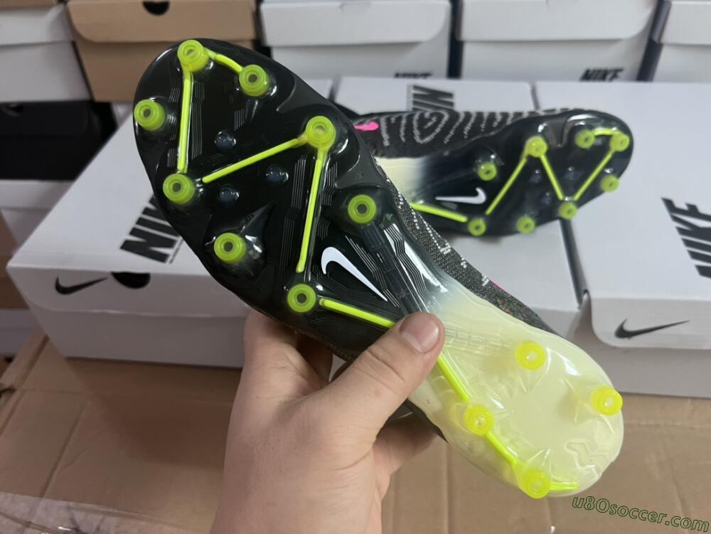 Nike Phantom GX Elite DF AG Artificial Grass Soccer Cleats - Black/Rainbow
