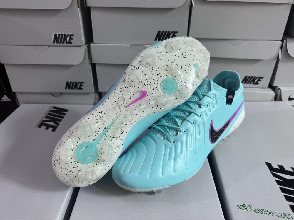 Nike Tiempo Legend 10 Elite FG Firm Ground Soccer Cleats - Blue/Black/Purple