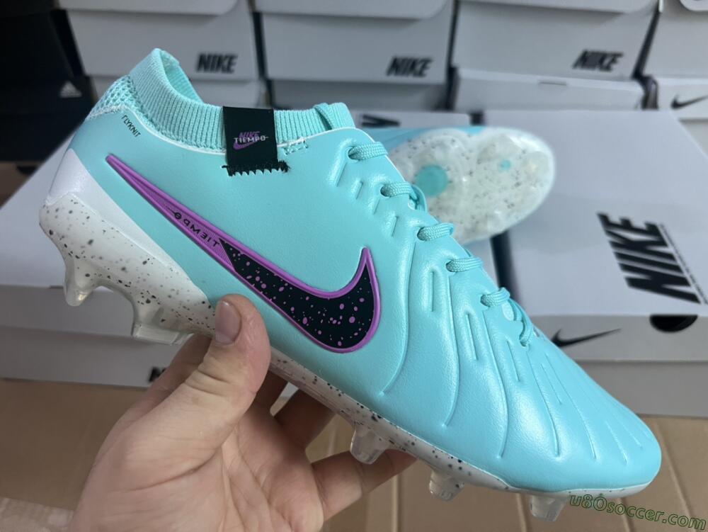Nike Tiempo Legend 10 Elite FG Firm Ground Soccer Cleats - Blue/Black/Purple