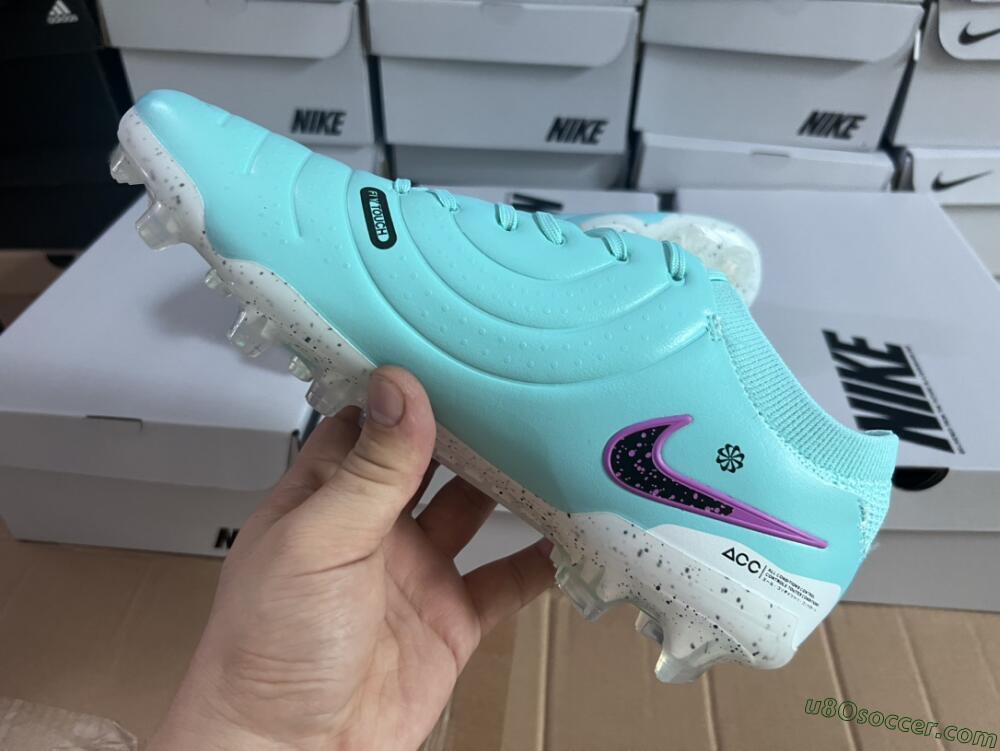 Nike Tiempo Legend 10 Elite FG Firm Ground Soccer Cleats - Blue/Black/Purple