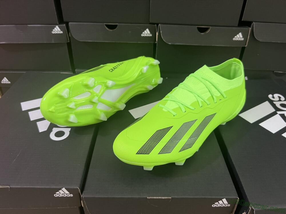Adidas X Crazyfast.1 FG Firm Ground Soccer Cleats - Green/Black