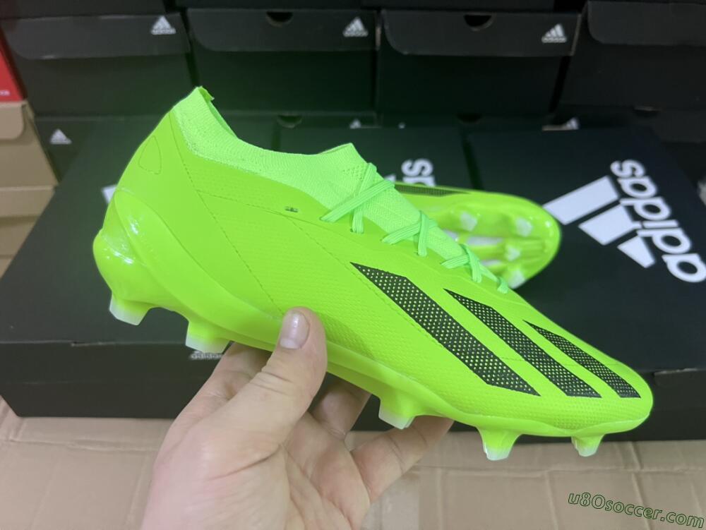 Adidas X Crazyfast.1 FG Firm Ground Soccer Cleats - Green/Black