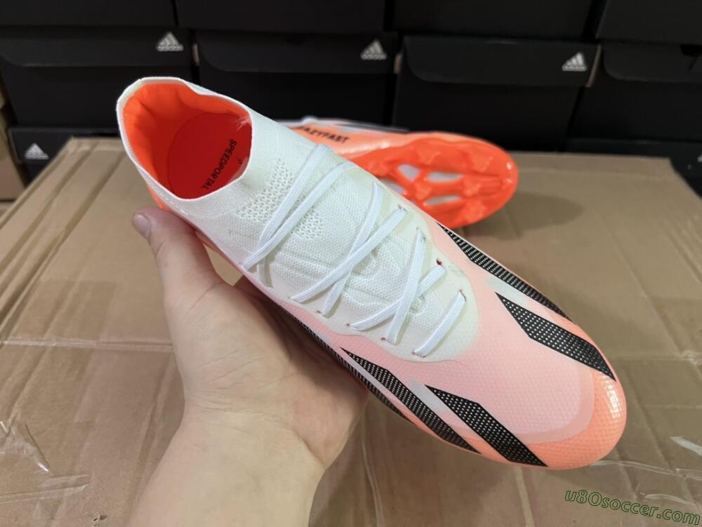 Adidas X Crazyfast.1 FG Firm Ground Soccer Cleats - White/Red/Black