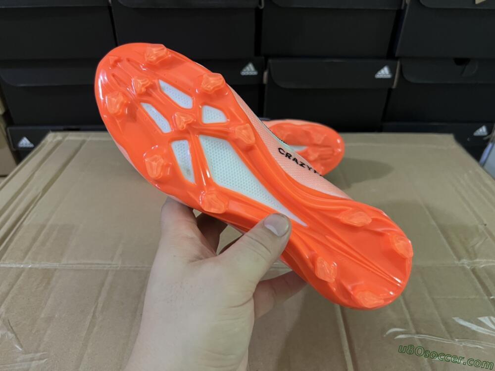 Adidas X Crazyfast.1 FG Firm Ground Soccer Cleats - White/Red/Black