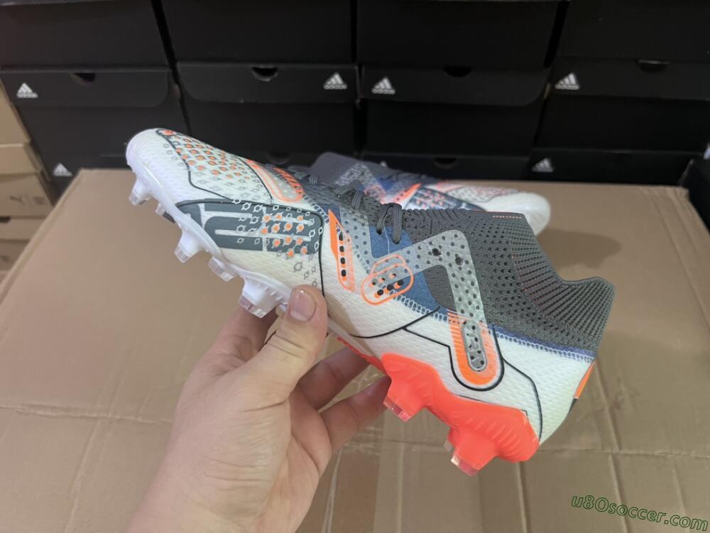 Puma Future Ultimate FG Firm Ground Soccer Cleats - White/Silver/Black