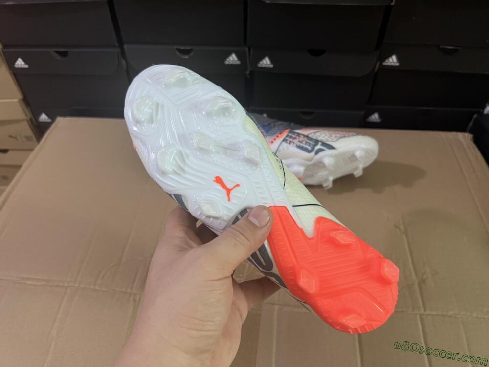 Puma Future Ultimate FG Firm Ground Soccer Cleats - White/Silver/Black