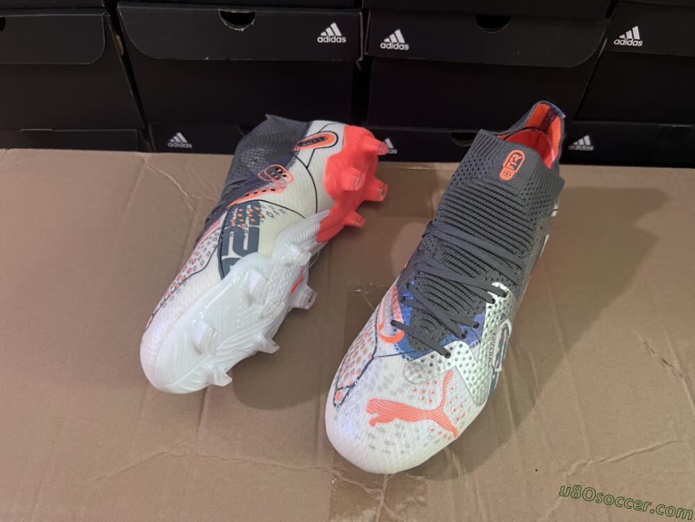 Puma Future Ultimate FG Firm Ground Soccer Cleats - White/Silver/Black