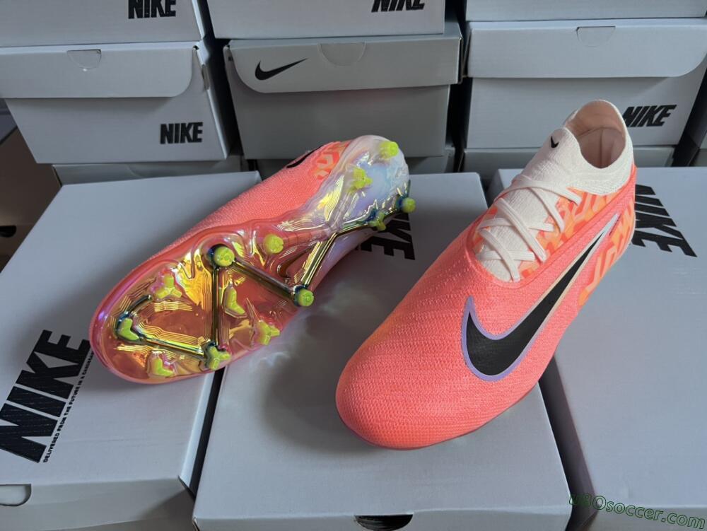 Nike Phantom GX Elite FG Firm Ground Soccer Cleats - Orange/Black/Sliver