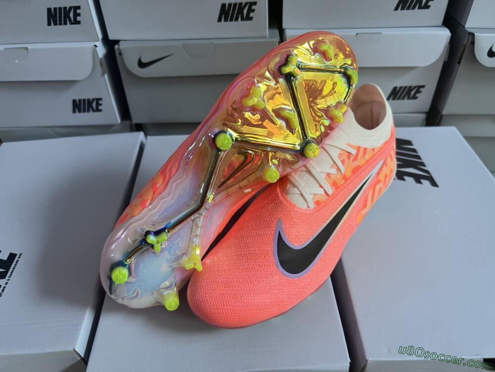Nike Phantom GX Elite FG Firm Ground Soccer Cleats - Orange/Black/Sliver