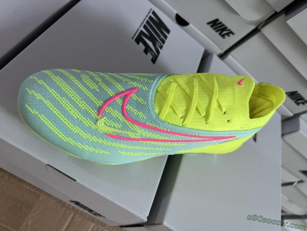 Nike Phantom GX Elite FG Firm Ground Soccer Cleats - Blue/Green/Pink