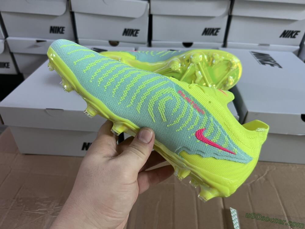 Nike Phantom GX Elite FG Firm Ground Soccer Cleats - Blue/Green/Pink