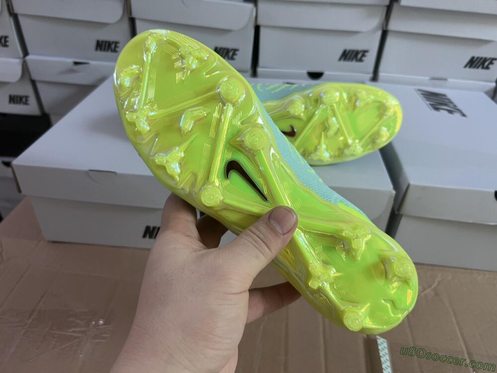 Nike Phantom GX Elite FG Firm Ground Soccer Cleats - Blue/Green/Pink