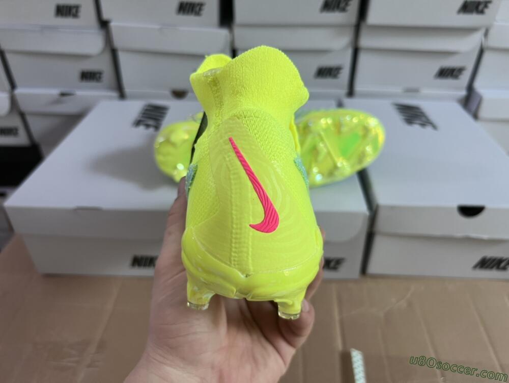 Nike Phantom GX Elite DF FG Firm Ground Soccer Cleats - Blue/Green/Pink