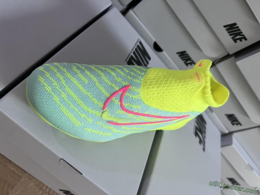 Nike Phantom GX Elite DF FG Firm Ground Soccer Cleats - Blue/Green/Pink