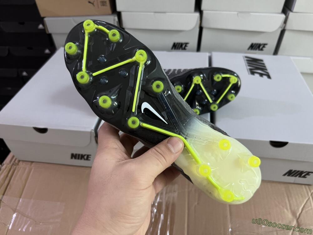 Nike Phantom GX Elite AG Artificial Grass Soccer Cleats - Grey/Green