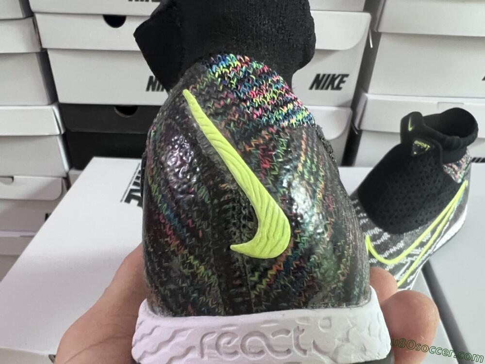 Nike Phantom GX Elite TF Artificial Turf Soccer Shoes - Grey/Green/Black/Rainbow