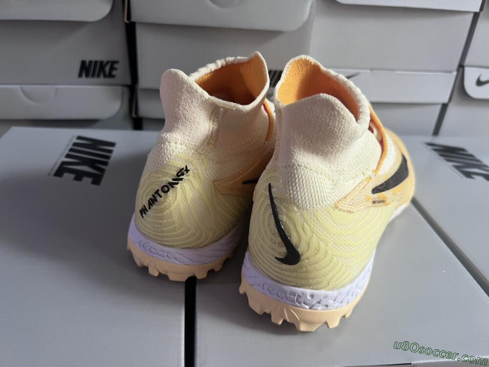 Nike Phantom GX Elite DF Link TF Artificial Turf Soccer Shoes - Yellow/Black/Brown