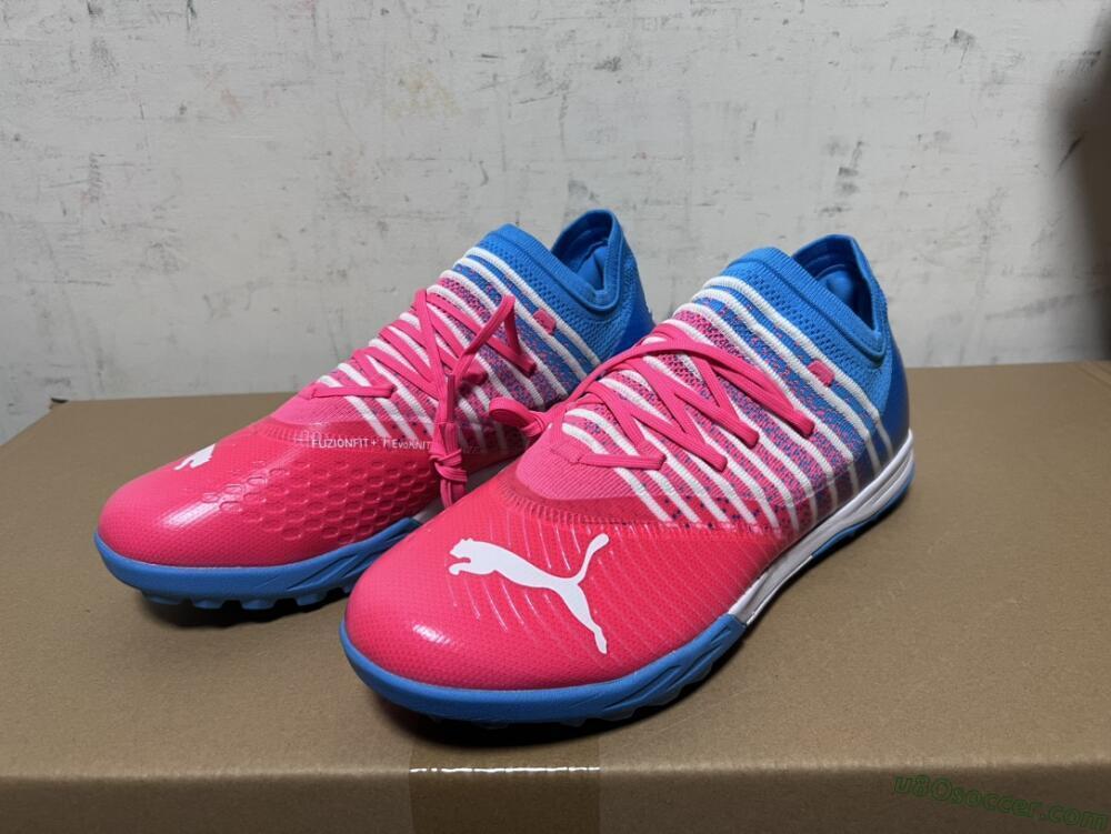 Puma Future Z 1.3 Instinct TF Artificial Turf Soccer Shoes - Pink/Blue/White