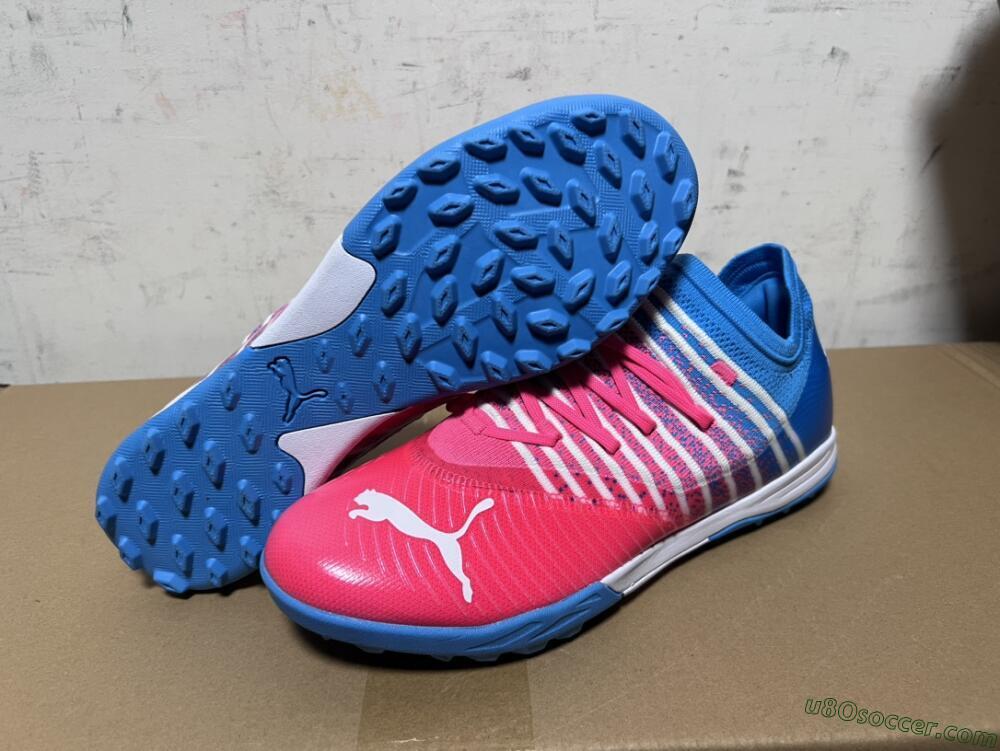 Puma Future Z 1.3 Instinct TF Artificial Turf Soccer Shoes - Pink/Blue/White