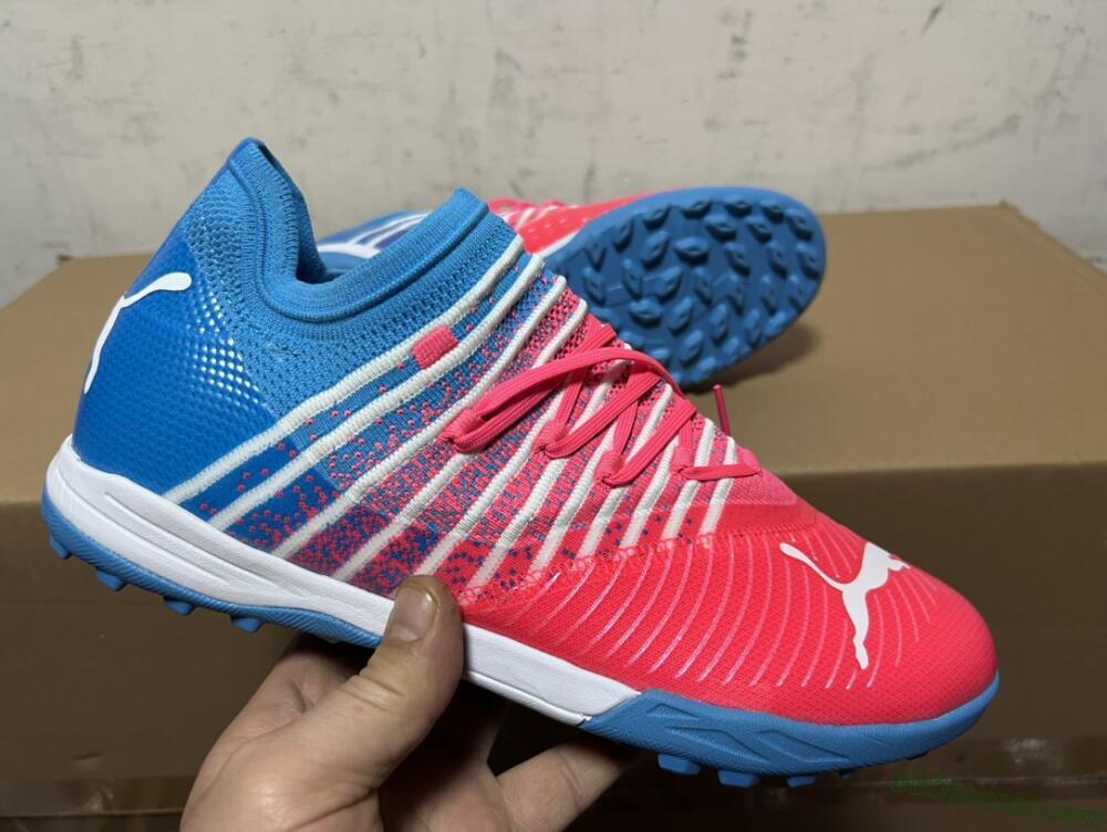 Puma Future Z 1.3 Instinct TF Artificial Turf Soccer Shoes - Pink/Blue/White