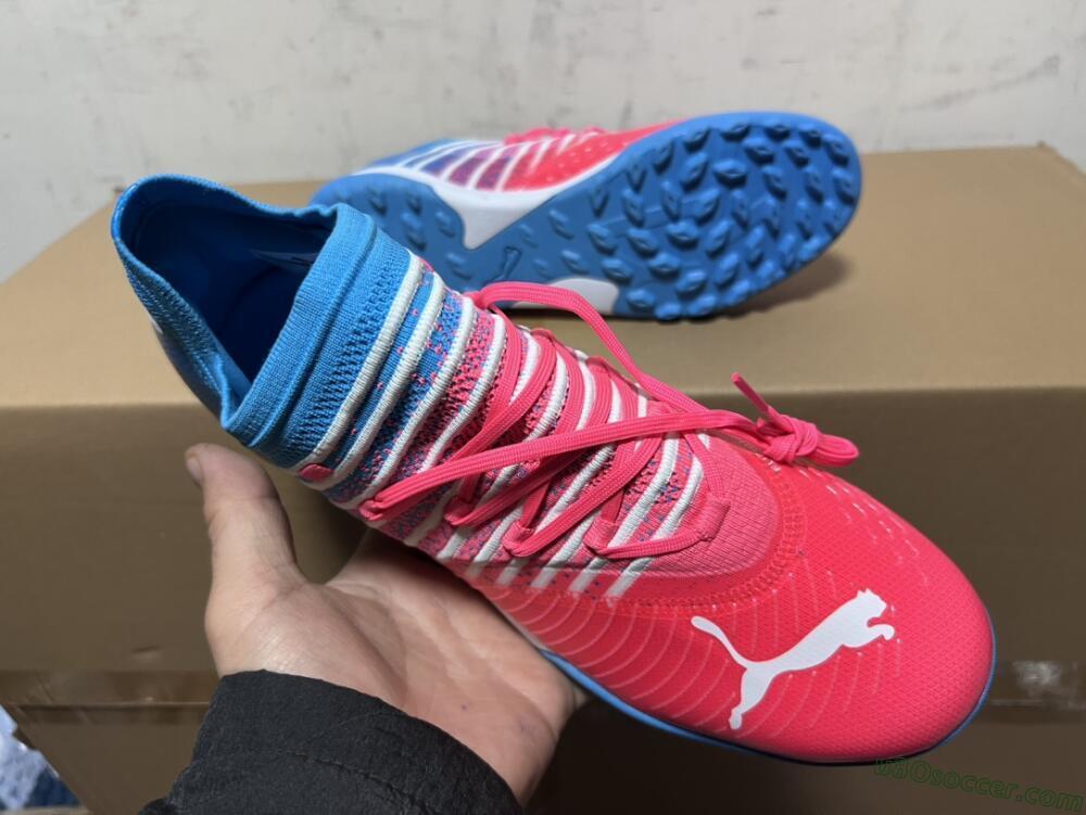Puma Future Z 1.3 Instinct TF Artificial Turf Soccer Shoes - Pink/Blue/White