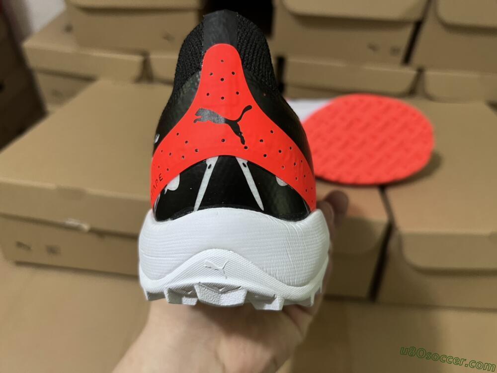 Puma Ultra Ultimate TF Artificial Turf Soccer Shoes - Black/Grey/Red
