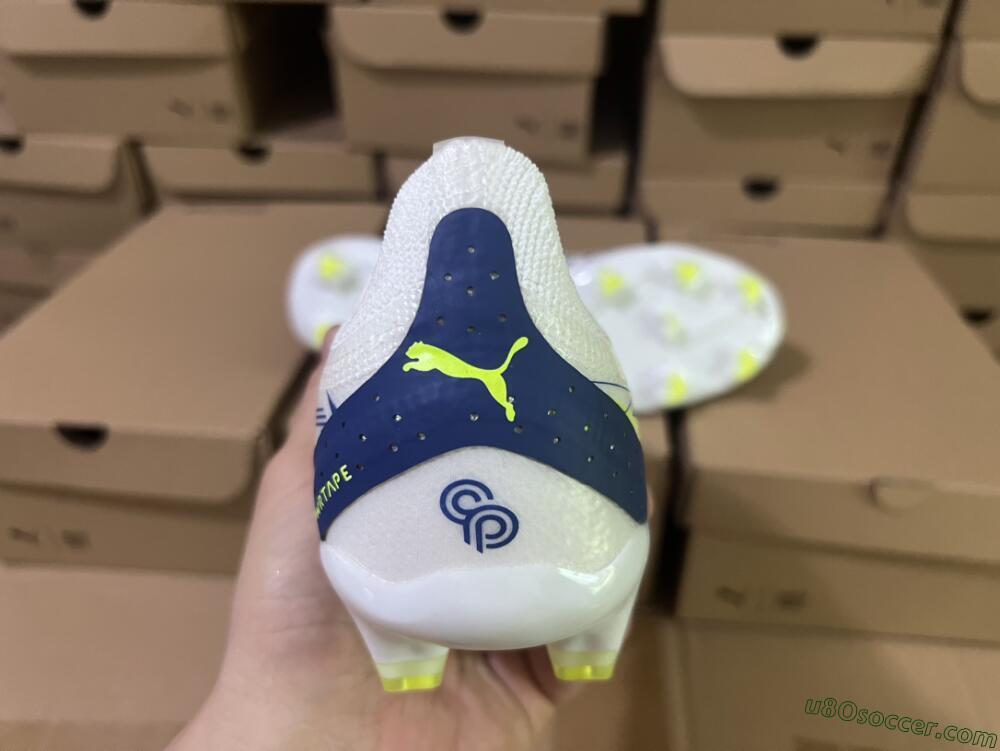 Puma Ultra Ultimate FG Firm Ground Soccer Cleats - White/Blue/Green