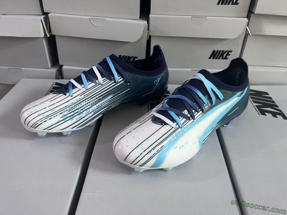 Puma Ultra Ultimate FG Firm Ground Soccer Cleats - Blue/Black/White