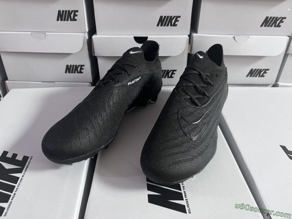 Nike Phantom GX Elite FG Firm Ground Soccer Cleats - Black/White/Black