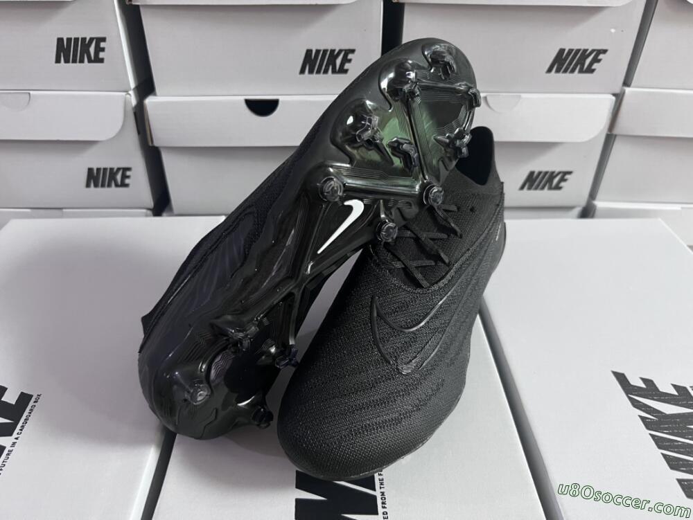 Nike Phantom GX Elite FG Firm Ground Soccer Cleats - Black/White/Black